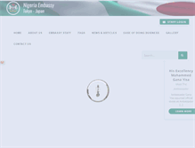 Tablet Screenshot of nigeriaembassy.jp